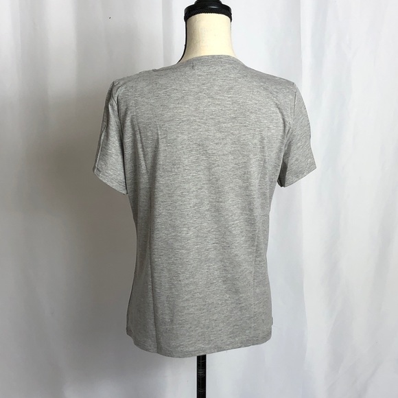 Gray Teddy Bear Embroidered T-Shirt - Picture 5 of 5